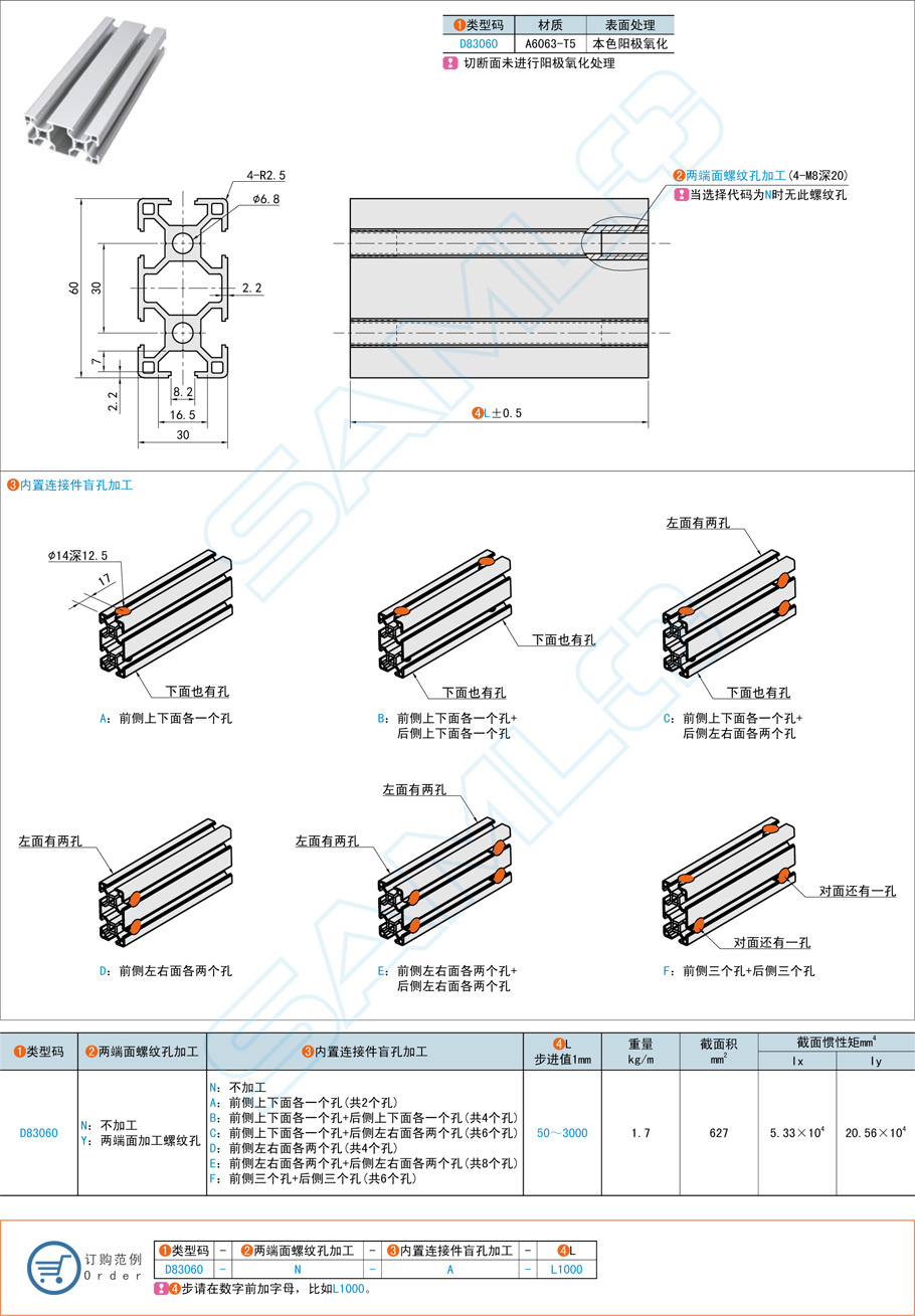 30系列鋁合金型材規(guī)格應(yīng)用優(yōu)點介紹