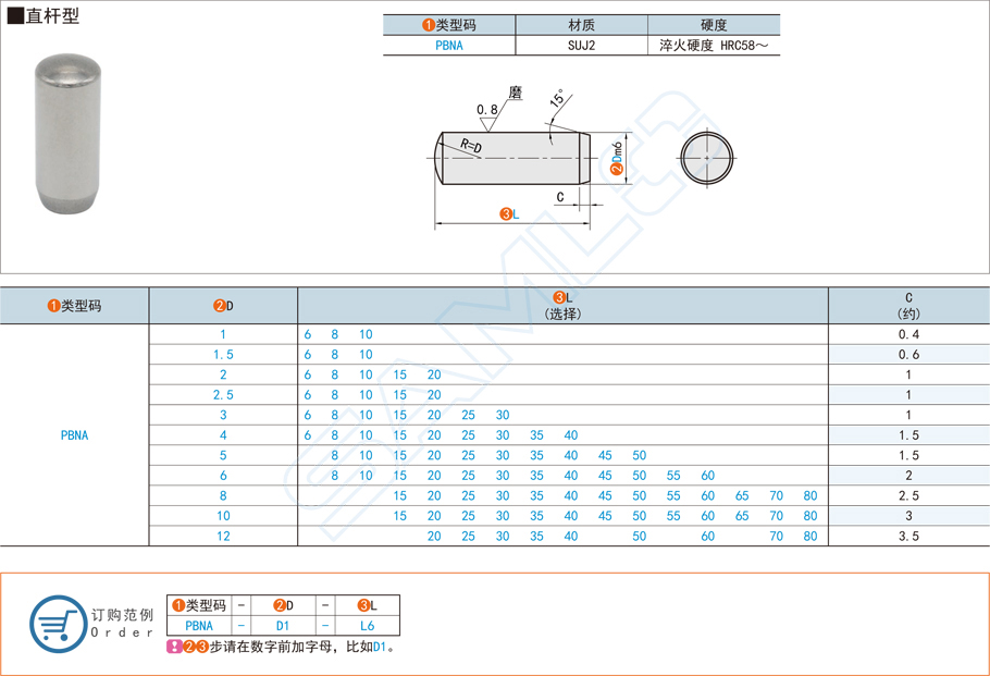 直桿型定位銷長度怎么選擇