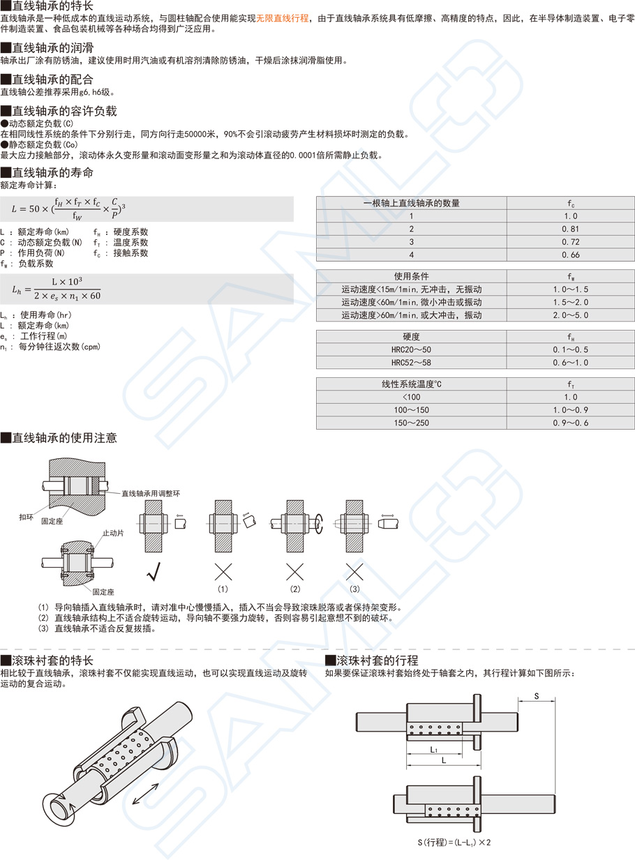 法蘭直線軸承-圓法蘭型功能特點概述