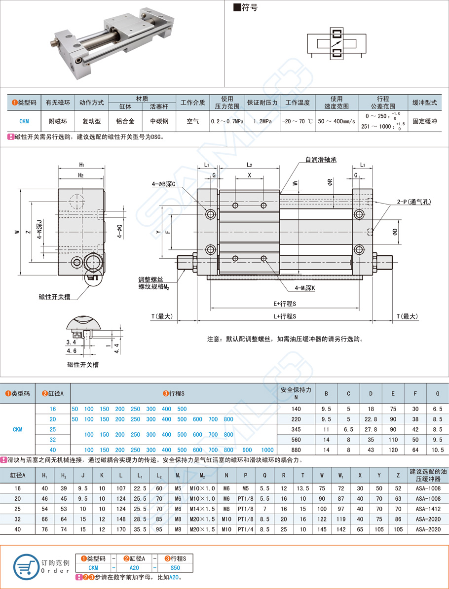 磁耦合無桿氣缸的動作方式有哪些