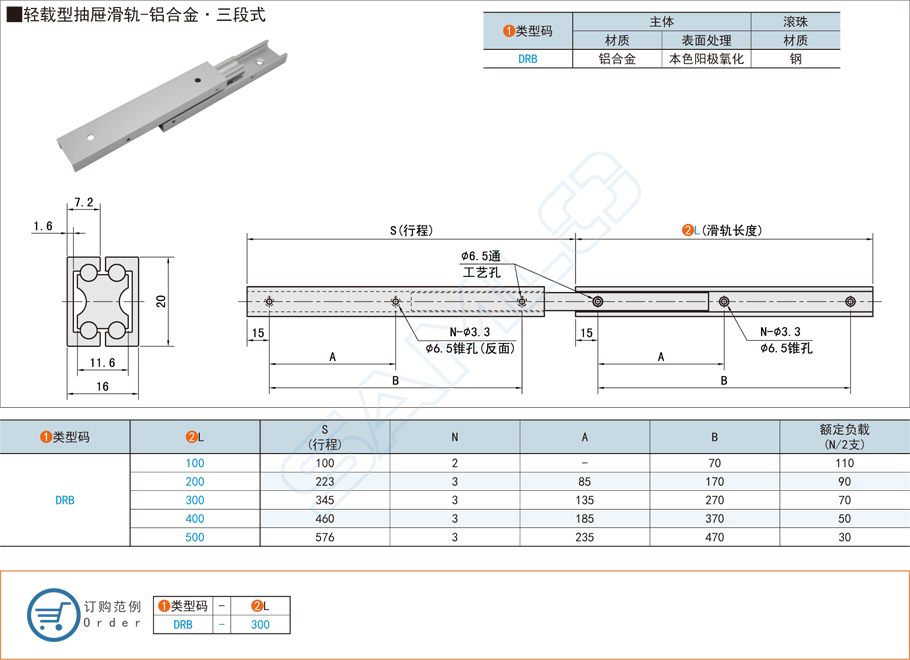 三段式抽屜滑軌的一般特點(diǎn)和工作原理