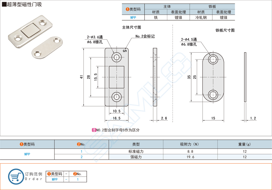 超薄型磁性門(mén)吸選擇什么材質(zhì)的比較好