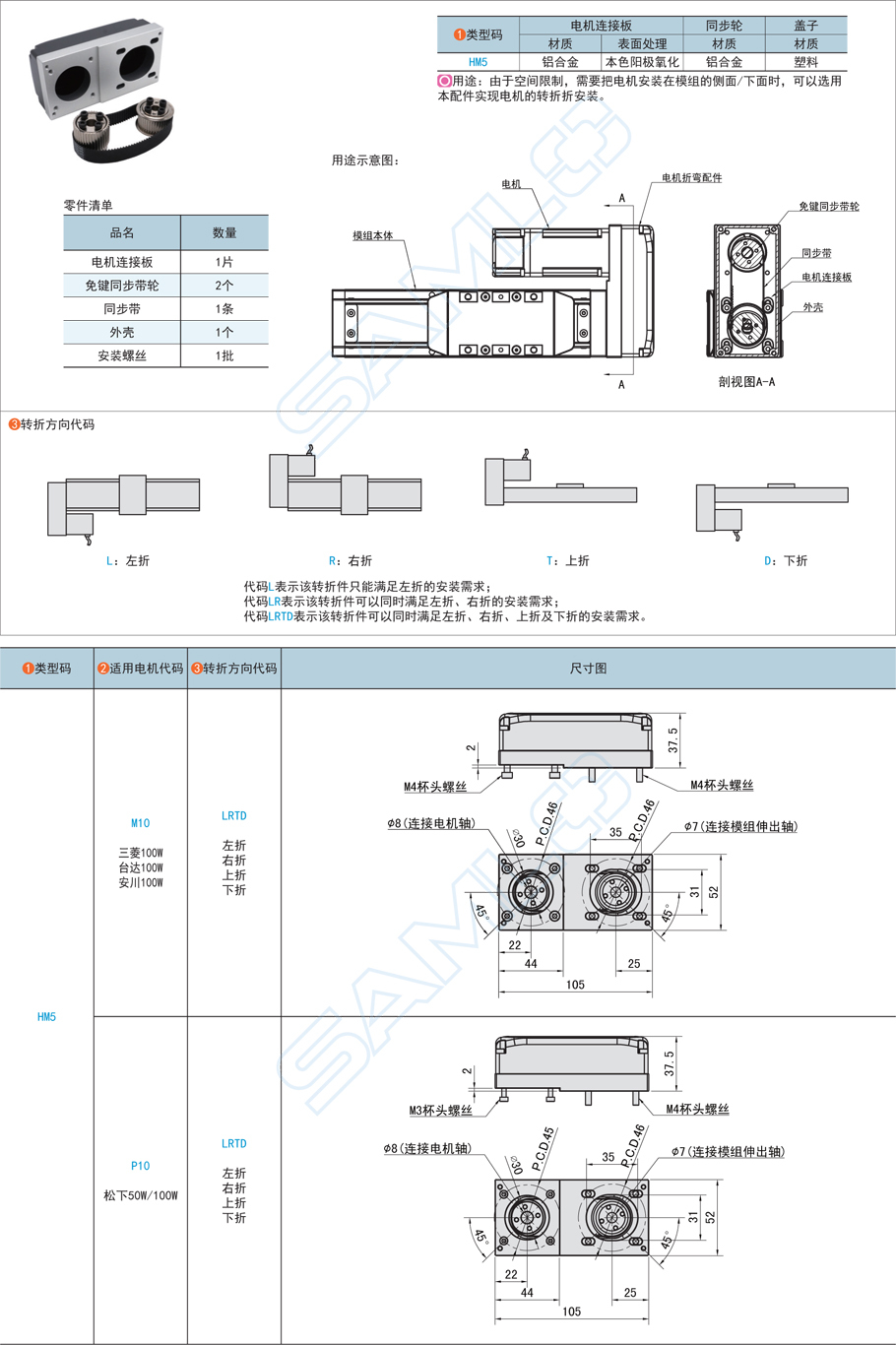 上隆電機(jī)折彎模組配件-適配TRG5鋁合金材質(zhì)簡介