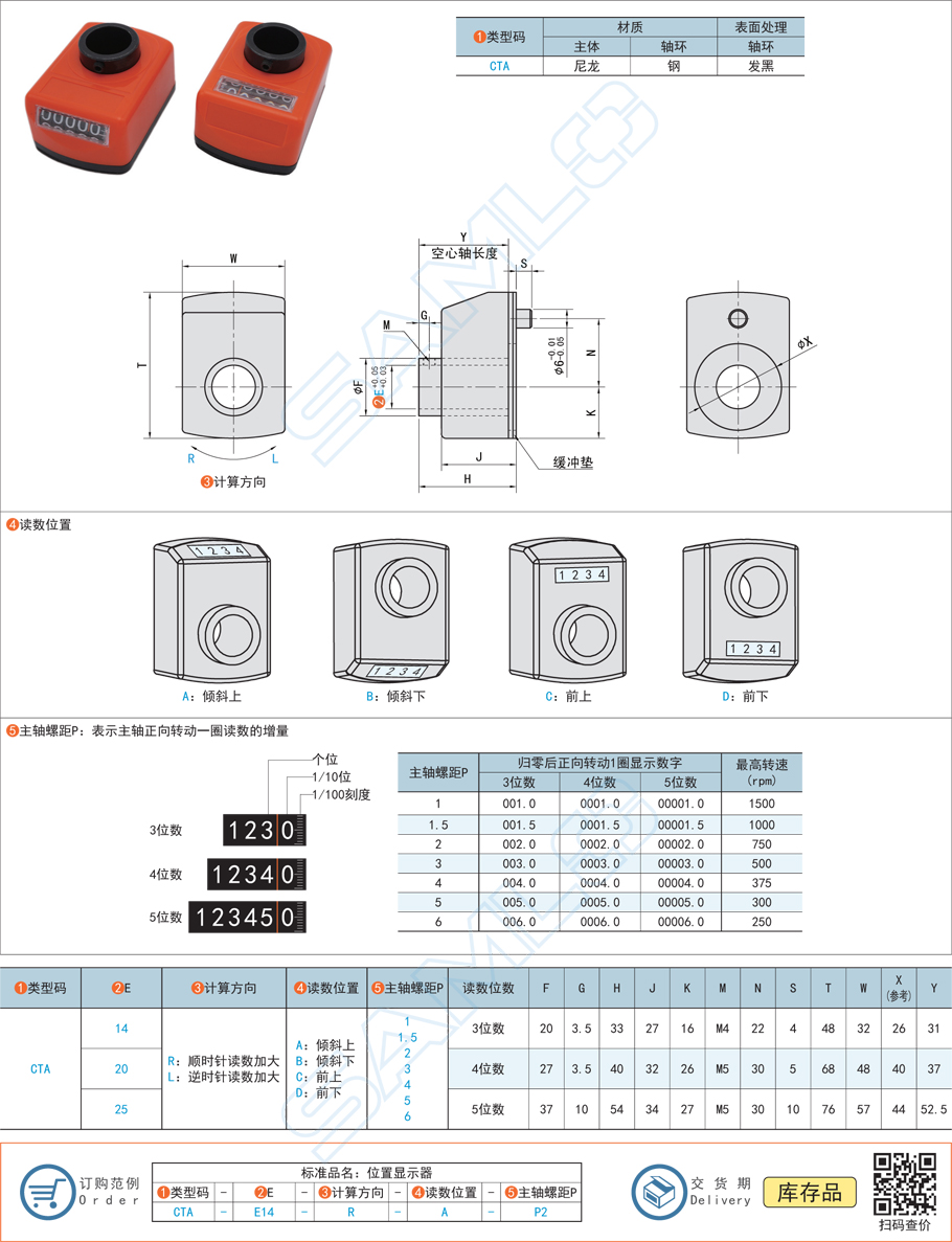 位置顯示器,計(jì)數(shù)器規(guī)格參數(shù)尺寸材質(zhì)